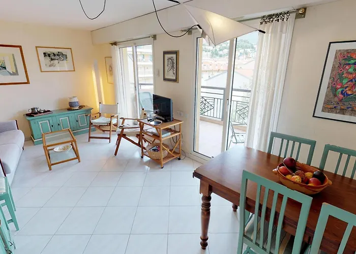 Grand 2p Climatise, Terrasse, Parking, Centre Menton, Commerces & Plages A Pied - Fr-1-196-189